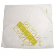 Daymark 110917 10" x 8.5" Saddlepack Yellow Portion Bag