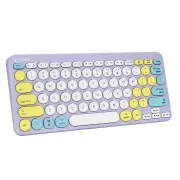 Bonelk KM-383 Wireless Keyboard and Mouse Combo (Lilac)