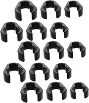 QUMIIRITY 15pcs Flexible Microphone Cable Holders Durable Mic Stand Cable Clamps for Fixing Easy Snap Design for and Live Streaming Use