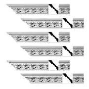 Renovator's Supply Ornate Cornice White Urethane Carlotta Design 6 Pieces Total