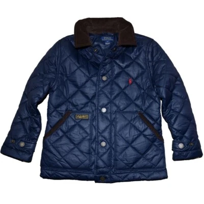 NWT Polo Ralph Lauren Boy's Quilted Jacket Barn Preppy School Church 3 3T