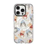 iPhone 16 Pro Clear Case MagSafe Compatible Birthday Cat by Watercatlor