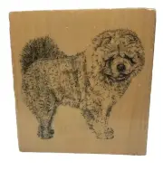 Chow Chow Dog Breed Wood Mounted Rubber Stamp By Stamp Gallery Never Used