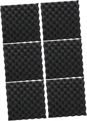 LOLIPPYY 6Pcs Sound Dampening Acoustic Panels Self Adhesive Sound Isolation Pads for Music Equipment Soundproofing Wall Panels for Noise Reduction and Audio