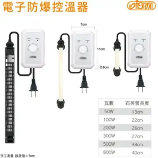 【ISTA 伊士達】電子防爆控溫器 50W NEW 世界首創-獨立雙控溫器(防空燒防爆玻璃設計)