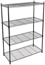 4-Shelf Adjustable, Heavy Duty Storage Shelving Unit (350 lbs Loading Capacit...