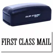 Large Pre-Inked Times First Class Mail Stamp Size 7/8" Tall x 2-1/4" Wide