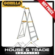 Gorilla Platform Ladder 4 Step (1.14m) Pro-Lite Aluminium 150kg PL004-PRO