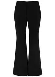Balmain Flared Crepe Trousers - Black - 40 (UK12 / M) 40 (UK12 / M)
