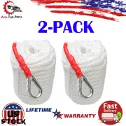 [2PACK] 3/4inch 150FT Boat Anchor Line, Marine Rope for Boat/Sailboat/Mooring US