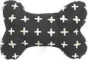 Mog & Bone Bone Shaped Soft Toy,, Pebble Black Brushstroke