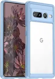 [ecomoonbyter] Case compatible Google Pixel 7 Pro 6.7-Inch, Shockproof Phone Cover, Anti-Scratch hard pc Back (Blue)