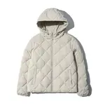 【吉米.TW】韓國代購 SNOW PEAK 雪諾必克 女 CAMPEAK QUILTING 格紋 連帽外套 米 NOV