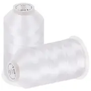 2 Pack Polyester Huge Spools Threads for Embroidery Machines Sewing