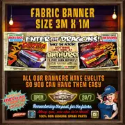 NISSAN GTR GODZILLA FABRIC BANNER STRAIGHT TO THE POOL ROOM