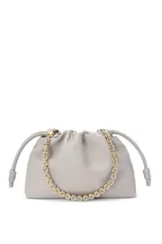 Medium Flamenco purse in mellow nappa lambskin One size Gray