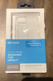Speck Clear Gemshell Glitter Case iPhone SE, 6s, 7, 8 - New and Unused