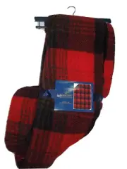 Pendleton Sherpa to Fleece reversible Blanket Plush throw - Red Buffalo Plaid