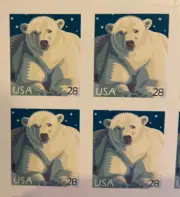 5 Polar Bear stamps...DressUp Your Mail