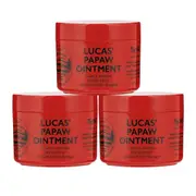 Lucas' Papaw Ointment 75g Jar – 3 Pack - Natural Skin Relief