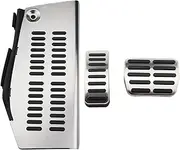 CLEZON LHD Car Pedals, for POLO, for Golf 4, for Bora, for Beetle, RSi GTI R32, for A3, for Seat, Leon 1M Toledo 1L Pad Foot Rest Pedal ES Car Foot Pedal(AT With Rest Style A)