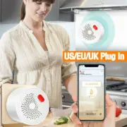 Tuya WiFi GAS Leak Sensor Alarm Fire Safety Detector Smart Home APP US Plug
