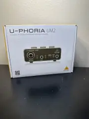 Behringer U-PHORIA UM2 Audiophile 2x2 USB Audio Interface With XENYX Mic Preamp
