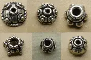 Sterling 925 Silver Bead caps many styles beautifly Bali style crafted silver