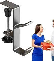 Desk Mount Bag Holder,ClipOn Backpack Hook - Adjustable Arm Clamp, Portable Headset Hanger, Reduce Desktop Clutter for Table Under Counter