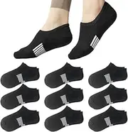 [Oureamod] Women's Ankle Cotton Socks Low Cut Athletic Running Soft Thin No Show White Socks 6 Pairs