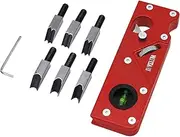 [WEITARI] Chamfer Planer for Wood, Woodworking Edge Corner Flattening Tool 45 Degree Bevel Manual Planer Trimming Chamfering Smoothing Planes DIY Hand Woodcraft (Red)