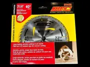 Irwin Marathon Contractor Saw Blade 7-1/4" 40T NIP