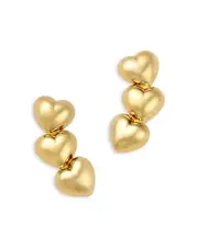 Moon & Meadow 14K Yellow Gold Heart Earrings