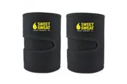 Sports Research, Sweet Sweat(R), Thigh Trimmers, Medium, Black & Yellow, 1 Pair
