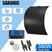 380W 12V Flexible Solar Panel Kit Caravan Boat Battery Charging Power Controller