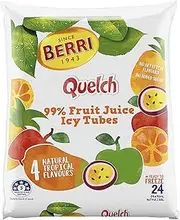 Berri Quelch Icy Poles Fruit Sticks Ice Blocks 24 x 70ml, Icypole, Ice Lolly, Ice Lollies, Ice Pops, Freeze Pops, Summer Popsicle