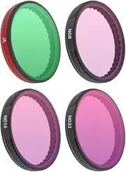 Laroal Neutral Density Filter Camera Lens Filter Set HD Lens Filter Protective Case Multi-Layer Optical Aluminum Frame Suitable For action5Pro/4/3
