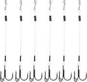 Fishing Stinger Hook, 2 Pack SGWL‑PK110 10cm Fishing Line Hook Treble Stinger Soft Bait for Lure