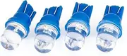 uxcell T10 W5W LED Dashboard Panel Gauge Signal Lamp Bulb 4pcs Blue for Auto