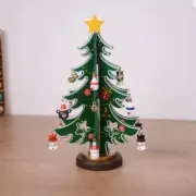 Wooden Christmas Tree Mini Tabletop Xmas Diy Ornaments Table Desk Decor Small