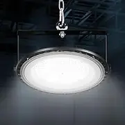 Leier High Bay Lights, 100W LED Light Lamp Wall Ceiling Corner Lighting UFO Industrial Workshop Warehouse Gym Factory Camera Lamps, Powerful Saving Energy ‎Black