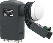 GeoSync Universal Octo 8 Output LNB for Satellite Dish SKY Freesat HD TV KU Band Satellite Receiver with Spirit Level Bracket