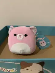 Squishmallows ZAYA Pink Bear 5" PLUSH TOY BNWT NEW AU EXCLUSIVE Rare!