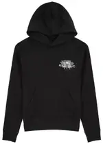 Amiri Cherub Text Hooded Cotton Sweatshirt - Black - XL XL