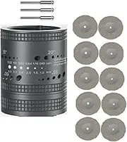 Tungsten Electrode Sharpener Grinder,TIG Welding Tool with Cut-Off Slot,10 Double Diamond Wheels, 3 CNC Mandrel