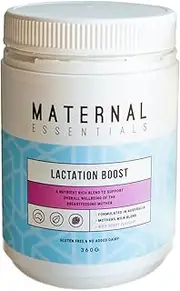 Maternal Essentials Lactation Boost Protein Powder- Breastfeeding Supplement, Boost Milk Supply and Energy, Gluten and Dairy Free, Wild Berry Flavour