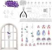 Sun Catcher Kits - Window Decoration diiy Kit, Stained Glass Art Set for Kids and Adults | Craft Suncatchers for Home Decor, Rainbow Maker Kit, Crystal Sun Catcher Hanging Set, Art Supplies giift