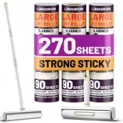 Large Lint Roller for Carpet, Extra Sticky 9.45 Inch Giant Lint Roller 270 Sh...