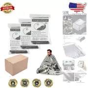 100 Waterproof Mylar Emergency Blankets - Perfect for Cold Weather Use