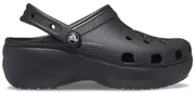 Crocs Women's Classic Platform Clog; Black, W5
